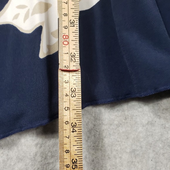 JM Collection Tropic Breeze Navy Floral Lace Top Women's XL NWT Modern Classic - Picture 9 of 10